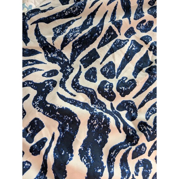 Girl Soul Dress Women's 3X Abstract Blue White Print Western Fit & Flare Midi - Picture 12 of 12